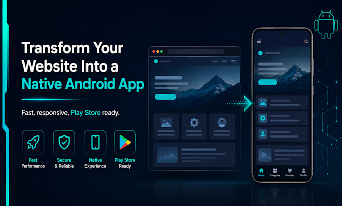 convert your website into a native android app with apk or aab file