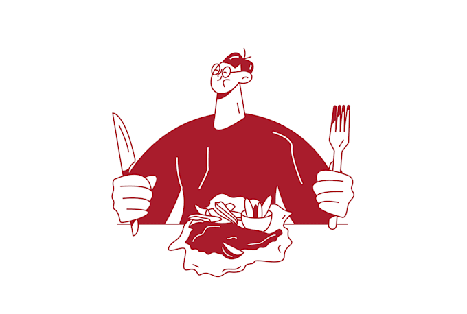 create vector line art illustration