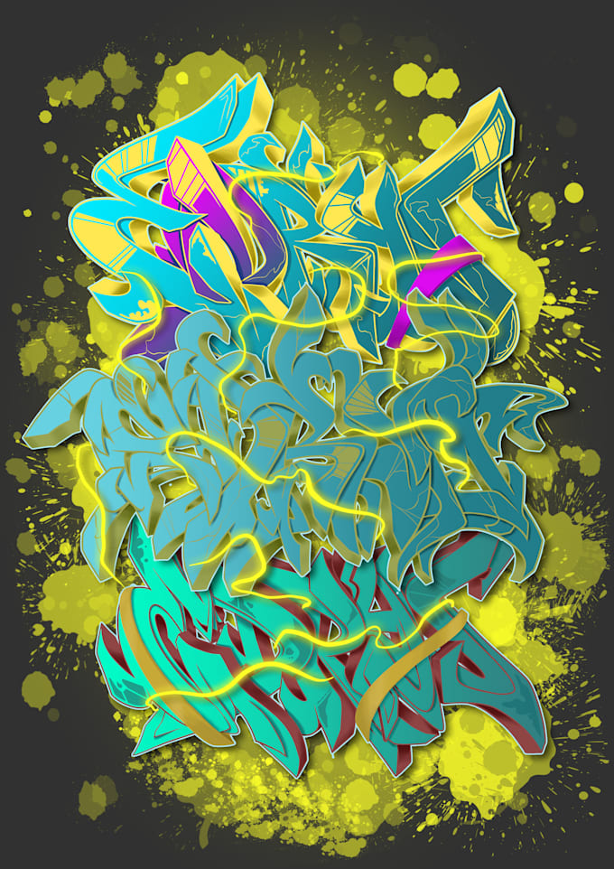 design a professional graffiti logo or street art illustration for your brand