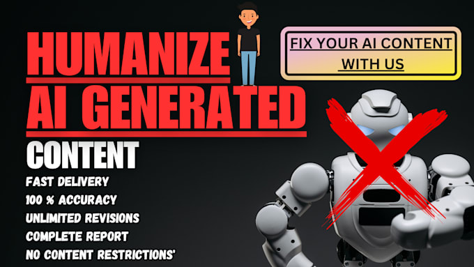 convert ai to human, edit ai to human, humanize and proofread ai content