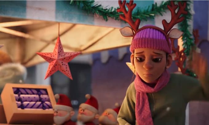 do 3d christmas animation, 3d kids animation, 3d cartoon animation, santa claus