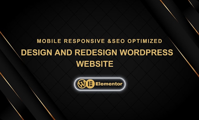design or redesign wordpress website with elementor pro