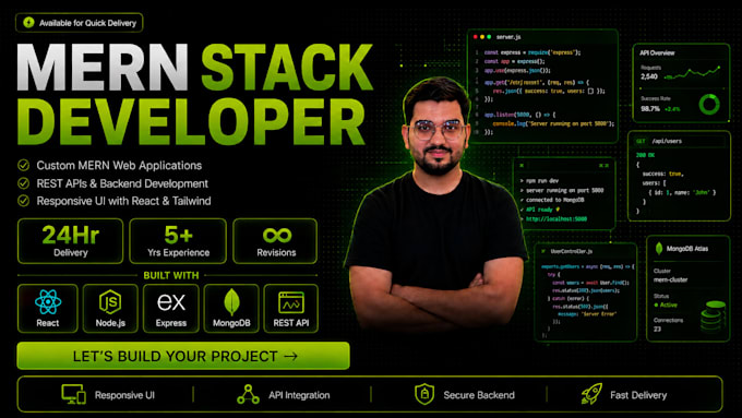 do fast projects in html css javascript reactjs tailwind node ejs mongodb