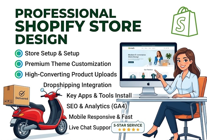 design shopify store website