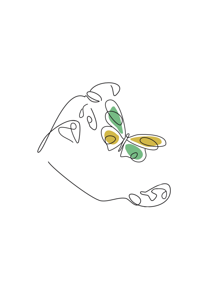 draw a minimalist lineart, a vector illustration, a unique logo