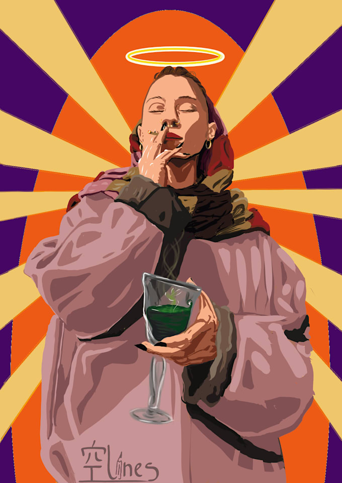 draw a digital portrait, capturing anything you desire