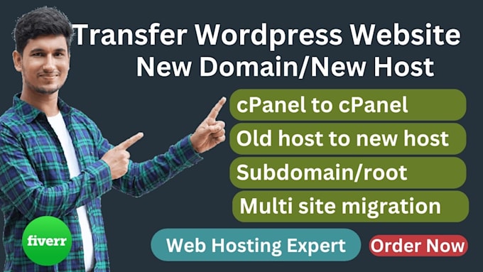 migrate your wordpress website cpanel to cpanel or any new host