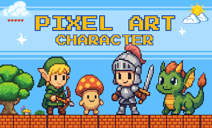 design pixel art characters and sprite sheet animation for your game