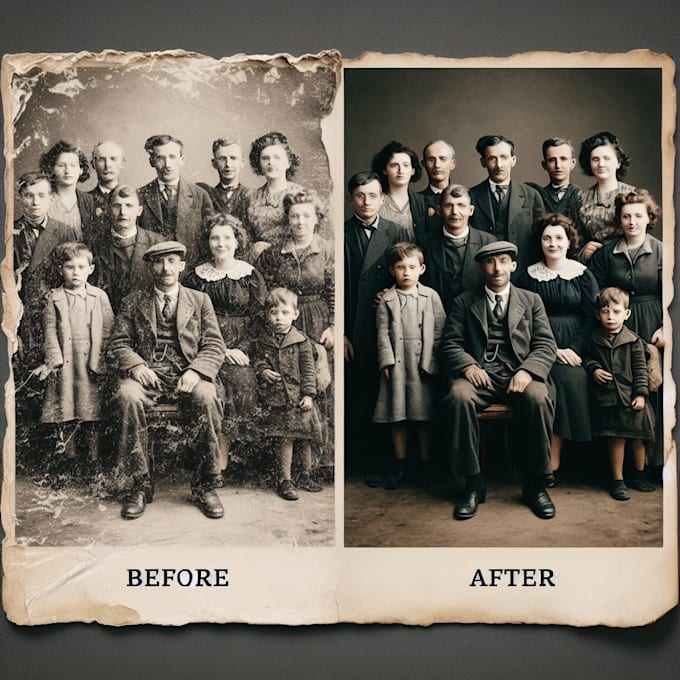 restore and colorize your old photos for an awesome present