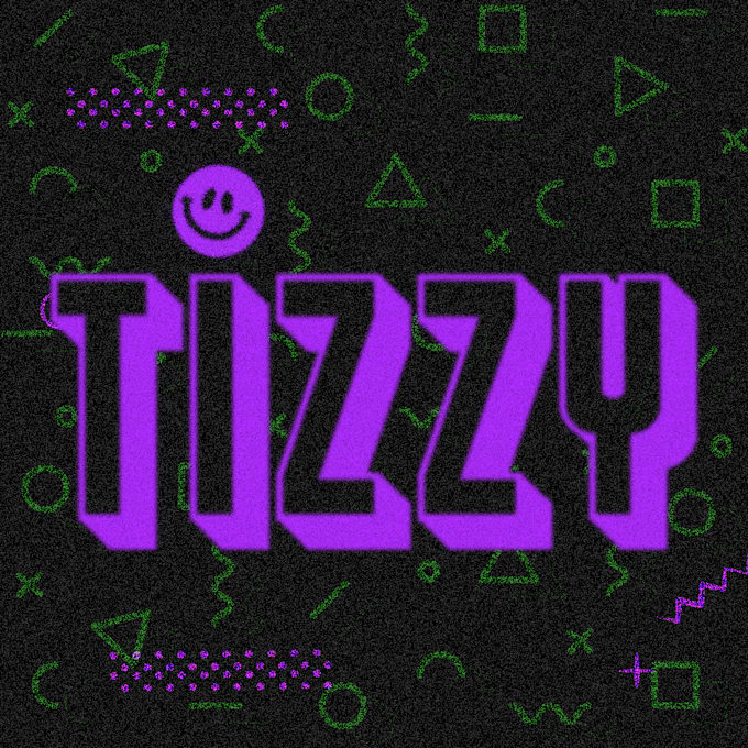 create an album cover inspired by retro rave posters