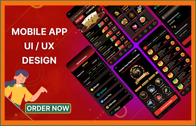do mobile app ui design, figma app design, ui ux