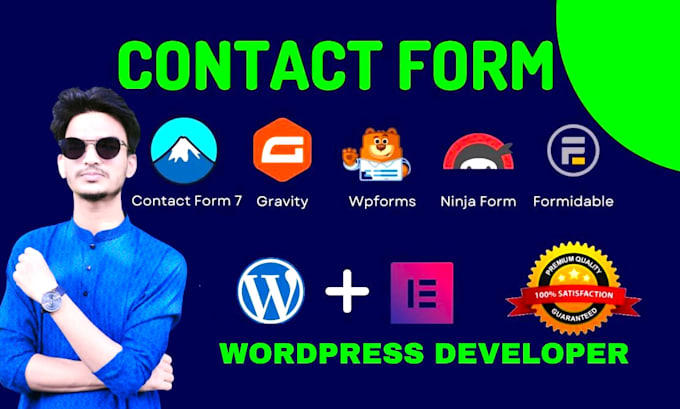 create and fix contact form, gravity form for your wordpress website