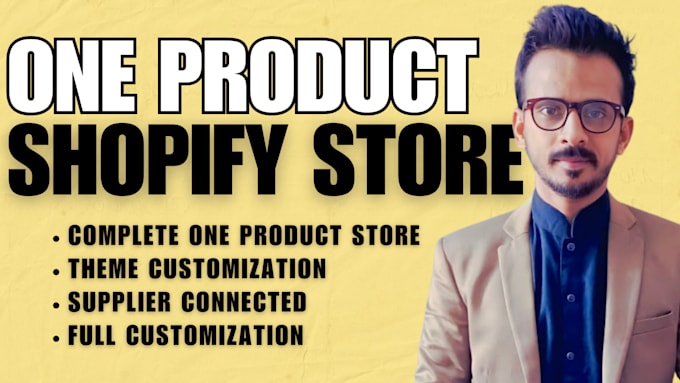 create a branded one product drop shipping store