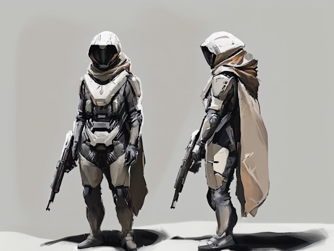 Make sci fi futuristic character concept art for you by Jopadomir | Fiverr
