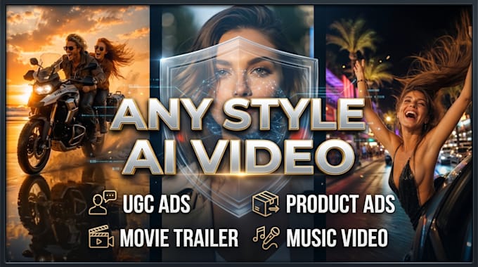 do ugc video editing, tiktok dropshipping ads, product ad and trippy music video