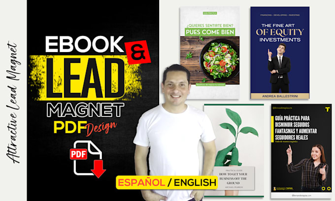 design a profesional PDF lead magnet or book