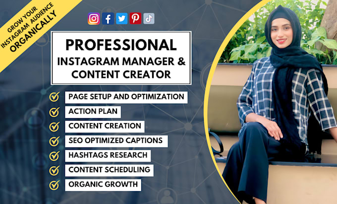 professionally manage and grow your instagram and create content
