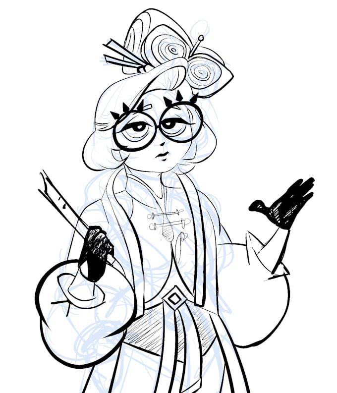 draw characters and friends in silly or comprising ways
