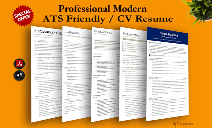 write, edit professional ats resume, ats CV and cover letter