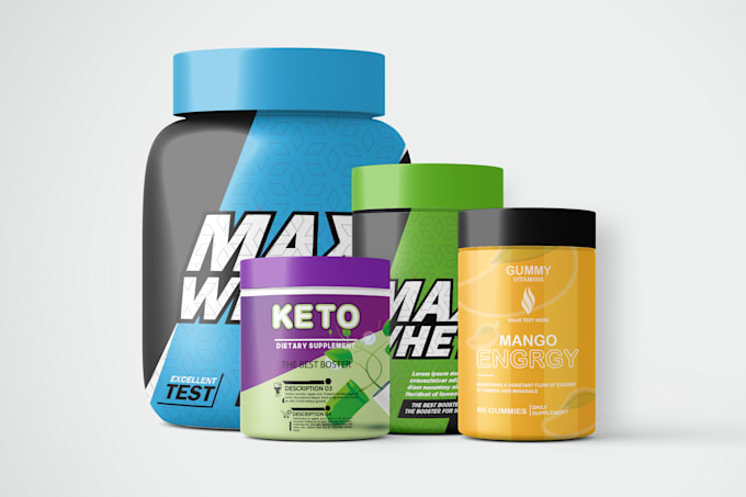 do product label design, supplement label and packaging design