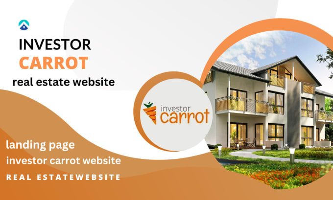 Design investor carrot website real estate website carrot landing page