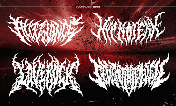 design a custom gothic, grunge or metal logo for your brand or band
