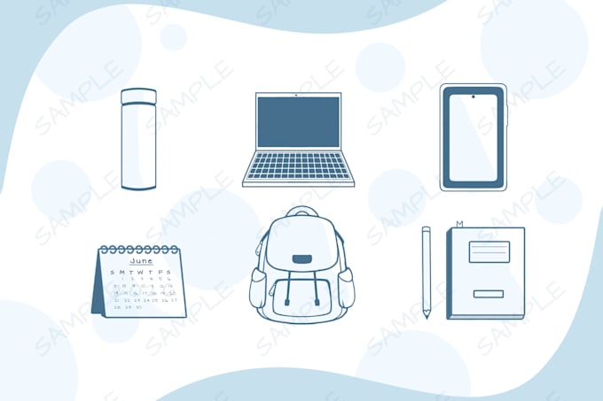 create custom icon flat color vector for business
