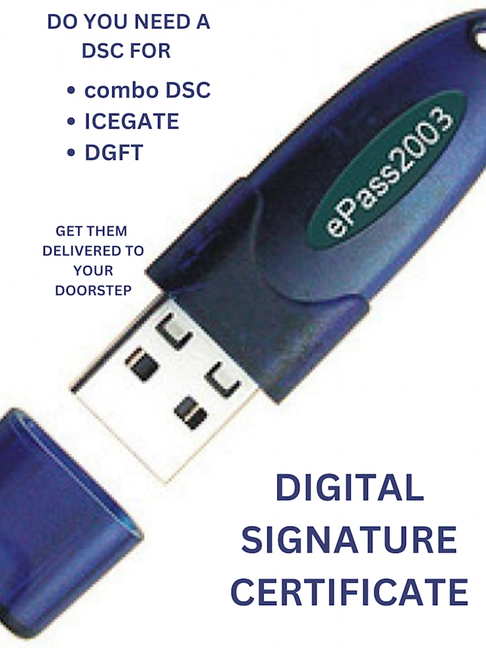 get a dsc for combo dgft icegate