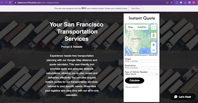 create quick quote calculator