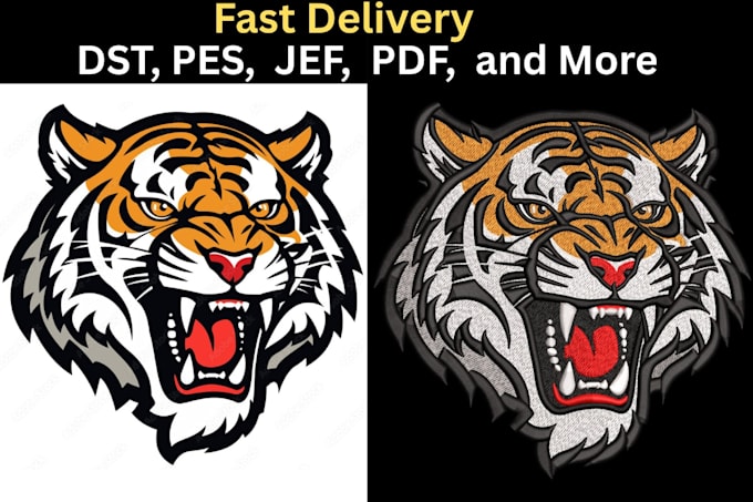 do digitizing your logo design into dst,pes file in 1 hour