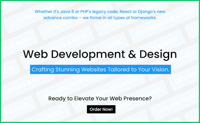 custom stunning website development for business