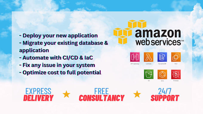 deploy, setup, configure, host, fix issues in your aws, azure and google cloud