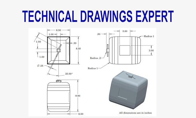 create technical and engineering drawings