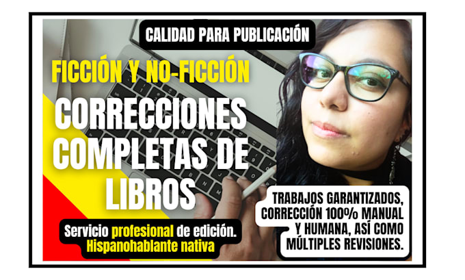 correcciones de libros de ficción y no ficción en español