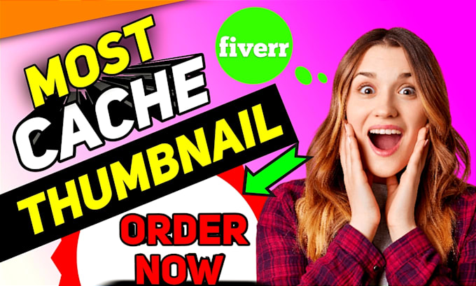 design cache and amazing youtube thumbnail