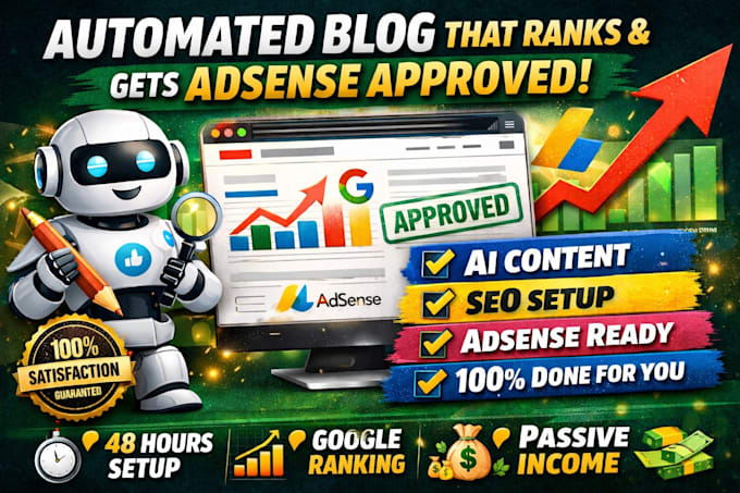 create adsense ready seo automation website and blog