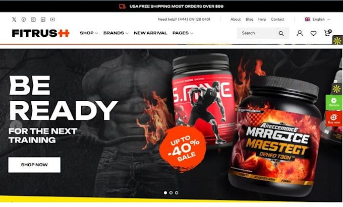 design nutraceutical store peptide shopify supplement website nootropic website