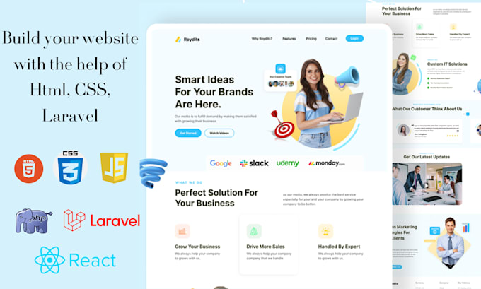 deliver skilled web design and development with HTML and CSS