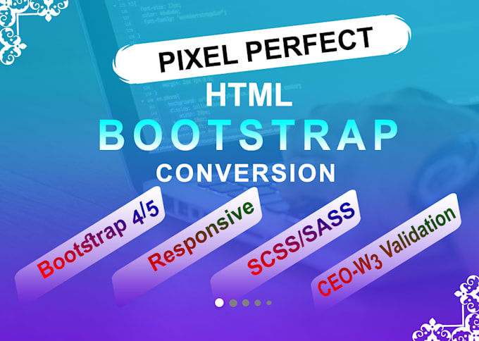 develop responsive websites using HTML CSS javascript bootstrap tailwindcss