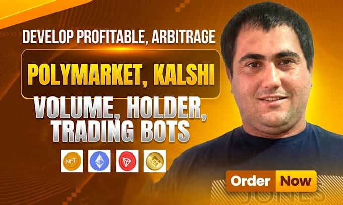 develop polymarket bot kalshi bot volume bot holder bot, trading bot on solana