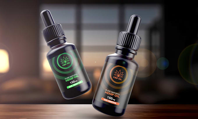 skin care label design, supplement label, cbd bottle label design