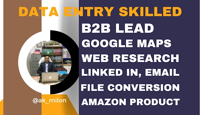 be your virtual assistant for data entry, b2b lead generation, file conversion