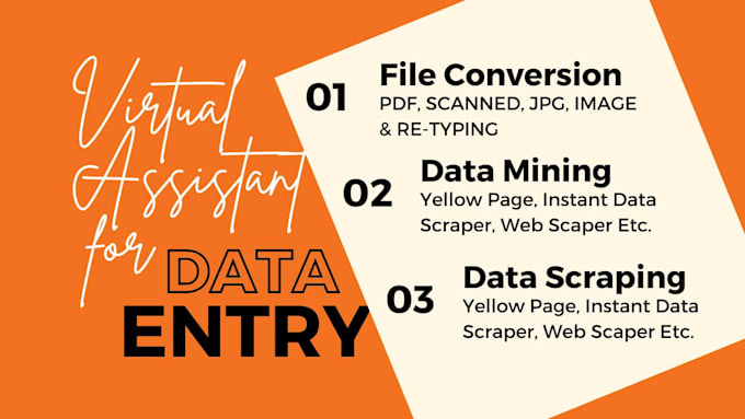 do any file conversion, compression, data entry and copy paste