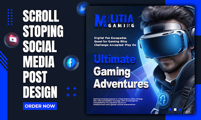 design scroll stopping and engaging social media post