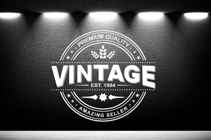 create a vintage logo