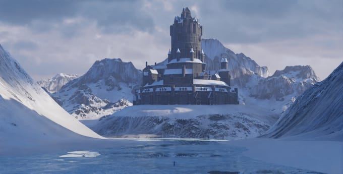 create exquisite 3d environment design in blender