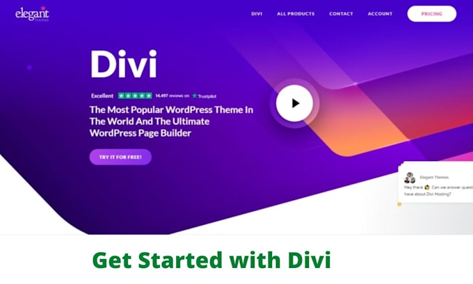 design a divi landing page or wordpress website design using divi theme builder