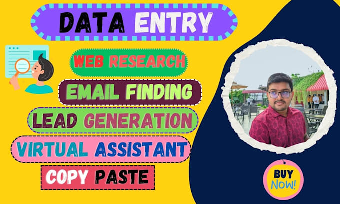 Do data entry copy paste typing work job , excel data entry gig ...