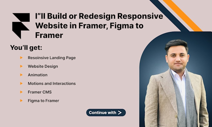Build or redesign responsive website in framer, figma to framer by ...