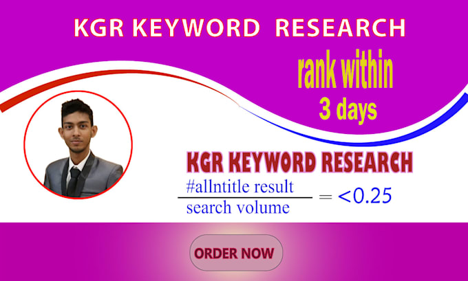 do best kgr keyword research and SEO for your website